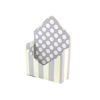 Grey990 1Pc Romantic Envelope Stripe Flower Bouquet Paper Packing Box Holder Florist Gift Box 2