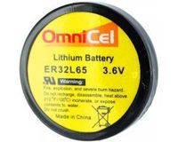 OmniCel ER32L65 3.6V 1Ah Size 1/10D Lithium Battery Nickel Pins