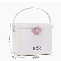 HMMSP Emergency Bag Extra Large Medical Kit Portable First Aid Kit Home Medicine Storage Box Travel and Workplace Medical Storage Kit(Pink,Green) (Color : Green)