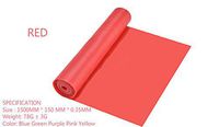 Aimee_JL Professional Latex Resistance Bands For Upper and Lower Body Exercise, Physical Therapy, Lower Pilates, At-Home Workouts, and Rehab,Size： 1500MM150MM0.35MM (Red)