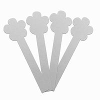 Aromagood Flower Shape Fragrance Blotter Perfume Test Strips White Disposable Aromatherapy and Essential Oils Test Paper Strips 200PCS