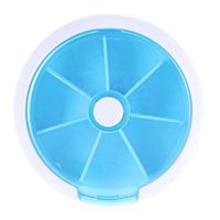 chuwa Pill Box Portable Weekly Pill Organizer Travel 7 Day Pill Box Case with Compartment to Hold Vitamins, Cod Liver Oil, Supplements and Medication