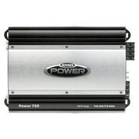 Jensen POWER760 Four Channel 760 Watt Class B Amplifier, High Current Bi-polar Output Transistors, Built-in Low-pass and High-pass Crossover Filters for Bi-amplifying the System