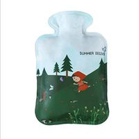 Cute Water Injection Hot Water Bottle Mini Thermos Compact Portable Kettle Student Family (Color : A)