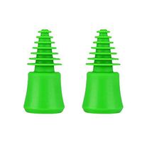 Universal Cleaning Plugs+Caps for Storage, Cleaning and Odor Proofing Glass Water Pipes/Rigs (2 Medium)
