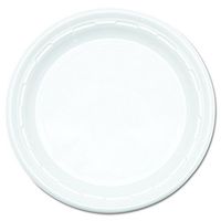 Dart 9PWF 9 in White Plastic Plate (Case of 500)