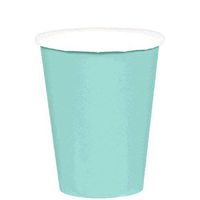 Amscan Robin's Egg Blue Disposable Paper Cups, 9 Oz., 20 Ct.