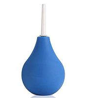 Evolved Wellness Enema Bulb - Reusable Silicone Anal Douche for Women & Men (Blue)