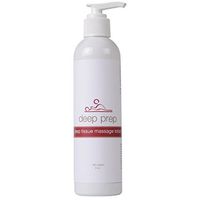 Rolyan Deep Prep Deep Tissue Massage Lotion, 8 oz, Professional Quality Massage Creme for Relaxing Full Body Massage & Sore Muscles & Trigger Point Pain Relief, Deep Tissue Work, Unscented Lotion