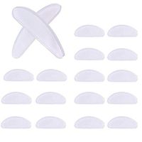 10 Pairs Crescent-Shaped Frame Adhesive Nose Pads Glasses Within Transparent Non-Slip Silicone Material for Glasses Sunglasses Spectacles (1 Mm)
