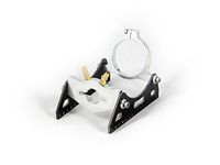 ALIENTAC Carbon Fiber Water Cooling Motor Mount with Clamp for 36mm Motor R/C Boat