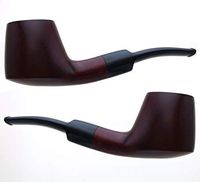 2 x Large Smooth Volcano Tobacco Pipes