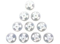 Jungle Care Hearing Aid Ear Piece Open Domes 9mm 10-Pack Comfortable PSAP (Personal Sound Amplifiers Product) Kit Ear Tips Invisible, Perfect for Open Air (Open fit), Except for RIC