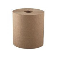 Hardwound Roll Towels, 1-Ply, Natural, 8" x 700ft, 6 Rolls/Carton