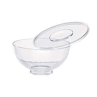 PacknWood Clear Plastic Lid for Plastic Mini Bowl 209MBMILOU90, 1.45" Height, 2.95" Diameter (Case of 240)