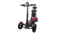 Foldable Lightweight Power Mobility Scooters Easy Travel Electric Wheelchair Multi Terrain Scooter for Adults with Child Seat - Compact Heavy Duty Mobile for Travel, Adults, Elderly (Red)