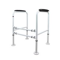 Muzyo Bathroom Assist handrail Toilet Handrail Hand Assist Aid Balance Armrest Adjustable Safety Frame Help The Elderly Pregnant Women or Convalescents to Use