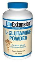 Life Extension L-Glutamine | 100 Grams Powder 9-Pack Super Saver Deal