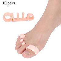 10 Pair Toe Separator, Correct Your Toes Naturally, Great Choice for Fighting Bunions, Claw Toes & Other Foot Conditions, Spa & Pedicures for Men and Women,Skin Color