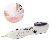 AALH Electronic Acupuncture Pen Rechargeable Pain Relief Device Acupuncture Point Detector LCD Electronic Pointer Stimulator,White