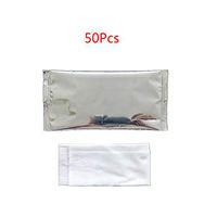 Ruzida 50Pcs Disposable Non-Woven Wet Wipes Tissue Individually Wrapped Portable Hand Cleaning Tissue