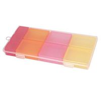 uxcell Plastic 9 Compartments Box Pill Case Holder Container Daily Medication w Locking Clasp