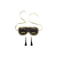 Gift Boxed Audrey Stylish Silk Sleep Eye Mask and Earplugs Set (Midnight Black)