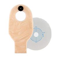 QWERT Co. Wang Drainable Colostomy Pouch Cut to Fit Skin Barrier Two-Piece System with Filtered 10 Ostomy Bags + 5 Chassis