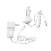 iShoppingdeals - White Car AC Wall Charger for Amazon Kindle 3G WiFi Reader