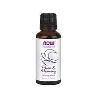 NOW Essential Oils, Peace & Harmony Oil Blend, Calming Aromatherapy Scent, Blend of Pure Essential Oils, Vegan, Child Resistant Cap, 1-Ounce