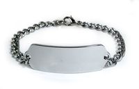 Adrenal Insufficiency Medical ID Alert Bracelet with Embossed Emblem from Stainless Steel. Style: Classic Wide, Premium Series.