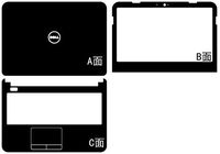 Special Black Leather Skin decals stickers Cover guard For DELL Inspiron 14R 5421 5437 3421 3437 M431R 14"