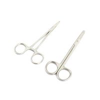 LAJA IMPORTS 2 PCS Premium Grade Webster Needle Holder 5" Smooth + Stitch Scissors 4.5" Removal Laceration KIT