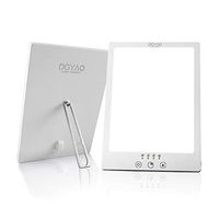 HAIYUE Light Therapy Lamp LED Bright White Light with Touch Control Timer Stepless Adjustable Brightness and Colors UV Free Happy Natural Energy Health Table