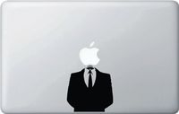 Yadda-Yadda Design Co. Anonymous Suit - (Variable Sizing Available) MacBook Vinyl Decal Sticker (11" MacBook)