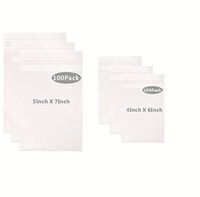 L-BOST 200Pcs Crystal Clear Resealable Cello Cellophane Bags for Candy Cookies Cards 2 Size: 100Pcs 4 x 6-inch, 100Pcs 5 x 7-inch