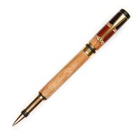 Elite Rollerball Pen - 24kt Gold - Sheoak, Purnambuco, Rosewood & Inlays