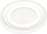 Dinex DX53008714 Polystyrene Disposable Lid, Translucent, 4-1/2" Diameter, For Fenwick 9oz Insulated Bowl (Case of 1000)