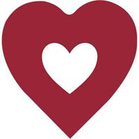 Hearts within Hearts Beverage Napkin