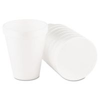 Solo 10J10 Drink Foam Cups, 10oz, White, 25/Bag, 40 Bags/Carton