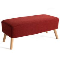 Change shoe bench Test shoes table Dressing bed end stool Sofa stool clothing store Solid wood shoe bench Suitable for different occasions Detachable cloth cover Bath & Shower Aids