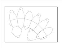 Print-Ready Cupcake Boxes (5" x 5" x 5"), 1-UP on 18" x 12" White 14pt C2S Productolith Paper - 100 Sheets (100 Boxes)