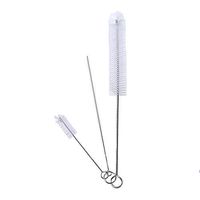 CCINEE Drinking Straws Cleaning Brushes Nylon Pipe Cleaner Brush Kits for Multiple Size Straws Pack of 3