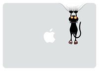 Cat Hanging Apple MacBook Decal, Fits 11"/13" Air and 13"/15"/17" MacBooks