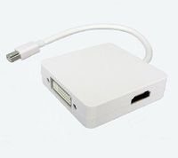 niceeshop(TM) 3 in 1 Mini DP to HDMI Female 19Pin/ DVI-D /DisplayPort Cable Adapter for Apple MacBook Pro Air