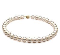 White 10-11mm AA Quality Freshwater Cultured Pearl Necklace for Women-51 in Rope Length