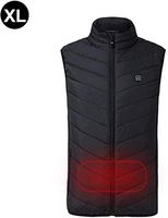 JGWJJ Heated Vest Far Infrared Temperature Adjustable Heating Vest Warmer Underwear Free Size Healthy Waistcoat Heated Jacket for Men and Women Back Pain Relief Chargeable Vest (Size : XXXXL)