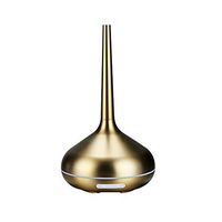 CWH&WEN Essential Oil Diffuser Cool Mist Humidifiers Aroma Aromatherapy Diffusers, Auto Shut Off, Adjustable Mode Aroma Diffuser for Baby, Yoga, Spa, Home, Office,Gold