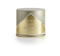 Illume Tonka Noir Vanity Tin, 11.8oz Candle, 11.8 oz, Grey