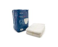McKesson 27-BRCLLG Stay Dry Breathable Brief, Unisex, 44"-58" Waist, Large, Blue (Pack of 72)